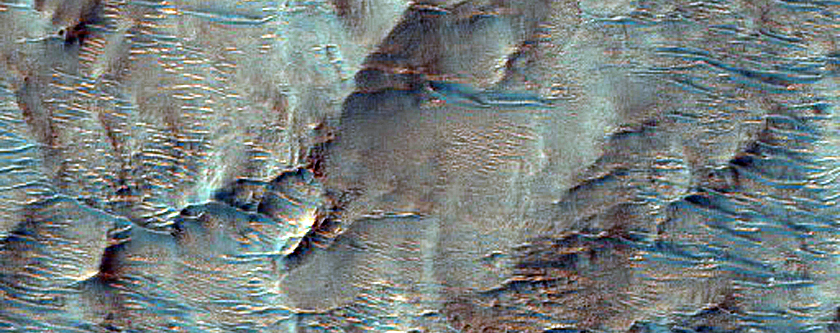 Pitted Materials in Hale Crater
