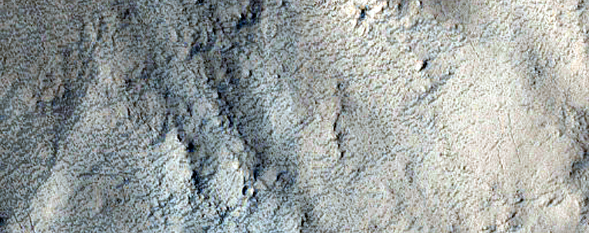 Layered Mesa near Flammarion Crater
