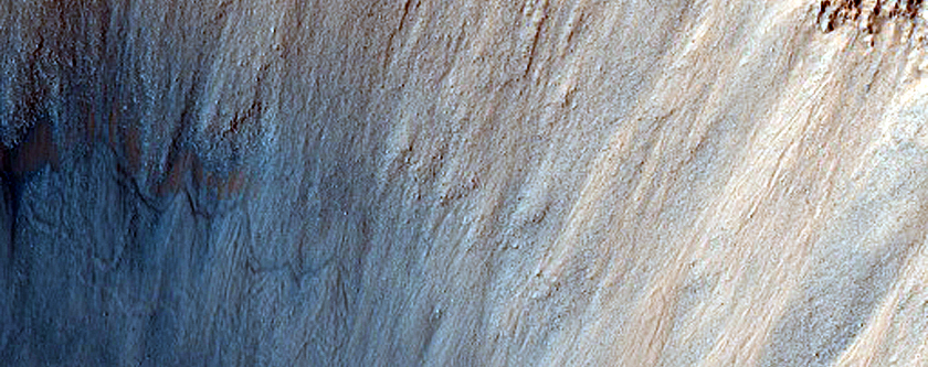 Monitor Steep Crater Slope in Isidis Planitia
