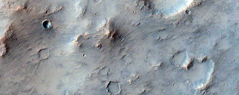 Fans in Crater in Terra Cimmeria
