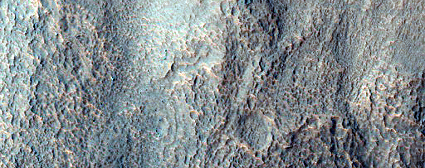 Landforms in Majuro Crater