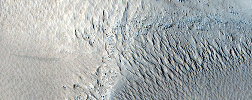 Erosion of Streamlined Form in Mangala Valles Region