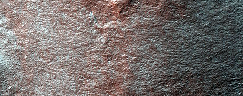 Dusty Rim of Gilbert Crater
