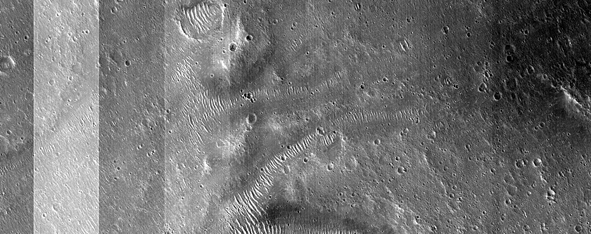 Rim and Ejecta of Northport Crater
