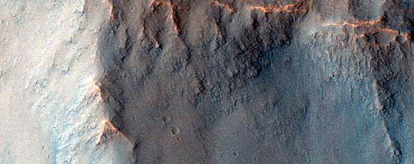 Slopes of Central Coprates Chasma Ridge
