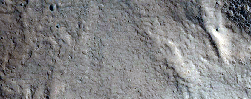 Crater on Flanks of Alba Mons
