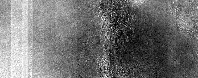 Mantled Crater Wall in Terra Sirenum
