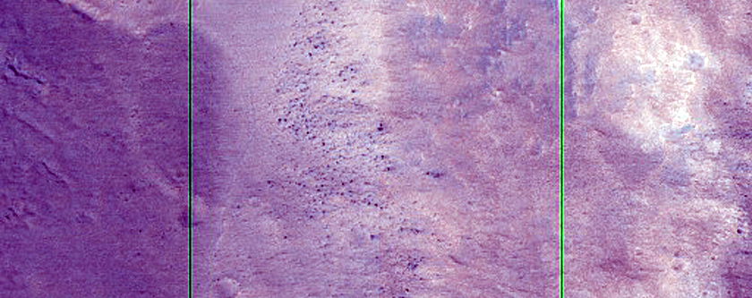 Crater Features in Mareotis Fossae
