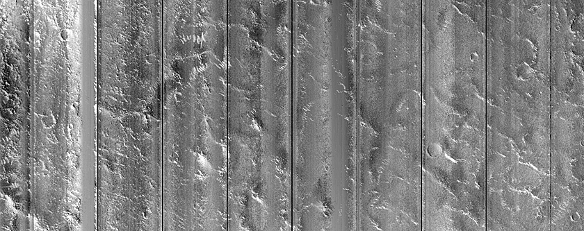 Surface Features Near Granicus Valles
