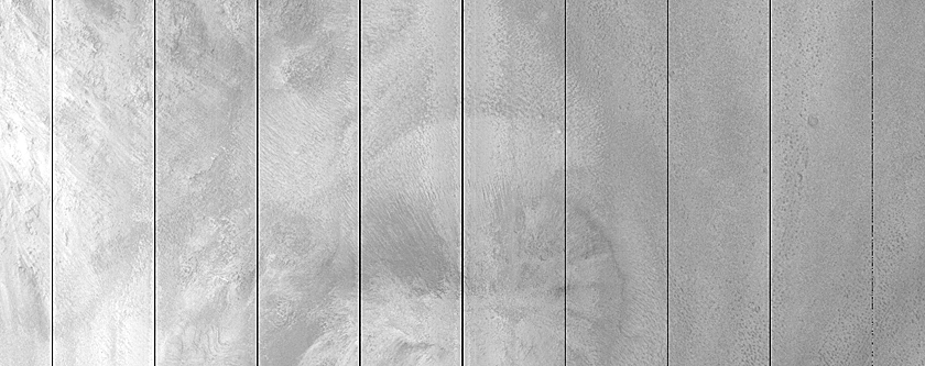 North Mid-Latitude Crater with Lineated Floor Material
