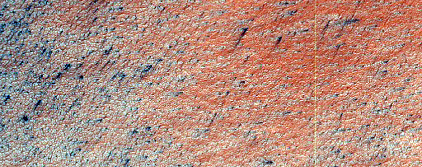 Rim of Liais Crater and South Polar Terrain
