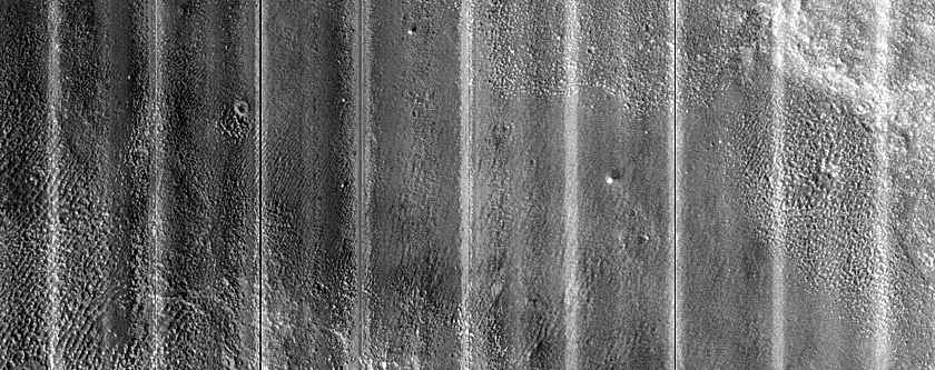 Landforms Northwest of Tanais Fossae
