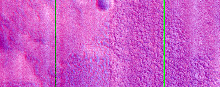 Crater in Ceraunius Fossae Region
