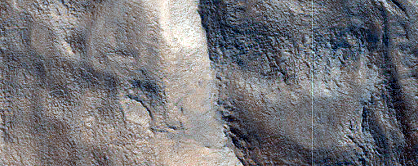 Ridges and Valleys in Northwestern Tempe Terra
