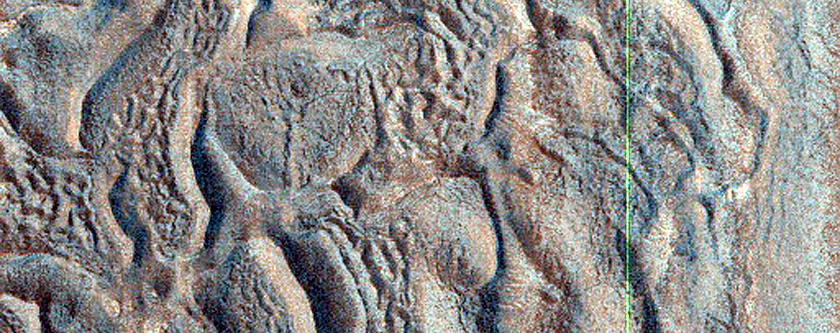 Ribbed Terrain in North Arabia Terra
