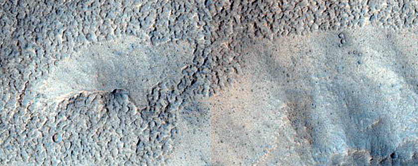 Gullies in Southern Mid-Latitude Crater

