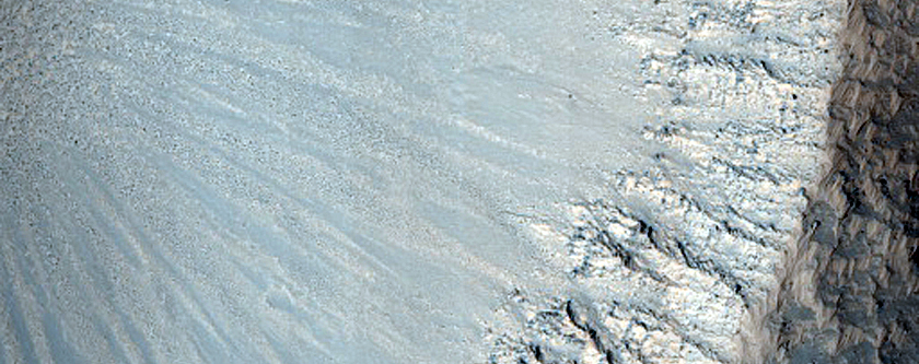 Crater in Daedalia Planum
