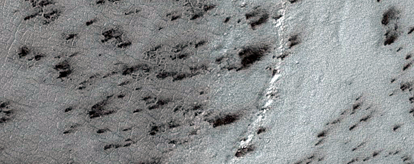 Layers on Rim of South Crater

