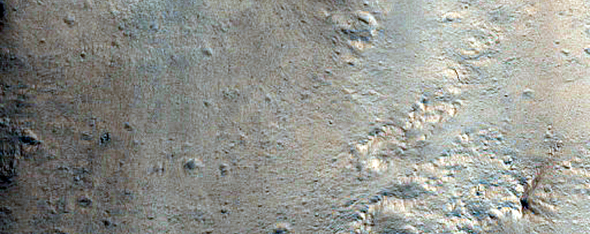 Layering in Trouvelot Crater
