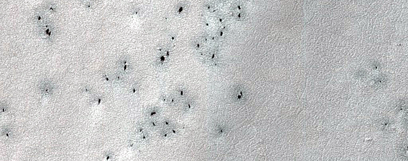 Ridge in Dorsa Argentea
