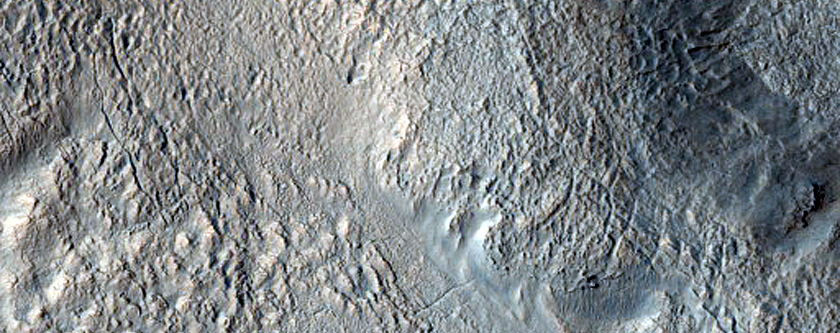 Dipping Layers East of Hellas Region
