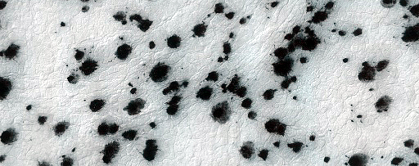 South Polar Region Cryptic Terrain Margin Monitoring in Main Crater
