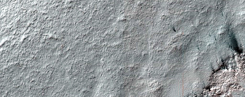 Exposure of South Polar Layered Deposits
