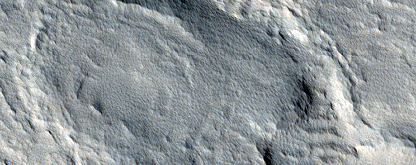 Irregular Pit near Elysium Mons