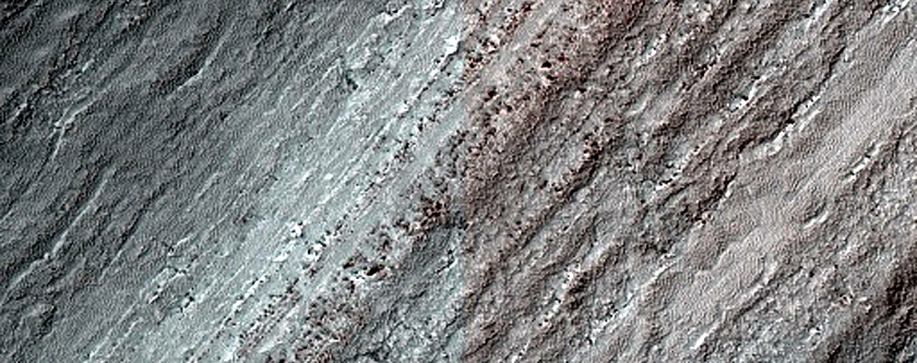 Exposure of South Polar Layered Deposits
