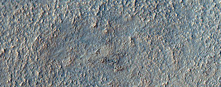 Channels in Crater Wall
