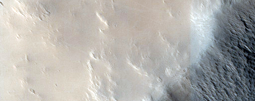 Crater Rim Near Mangala Fossa
