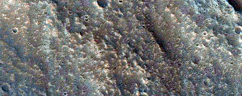 Fresh Small Crater in CTX Image 