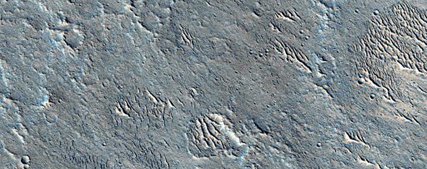 Landforms East of Juventae Chasma
