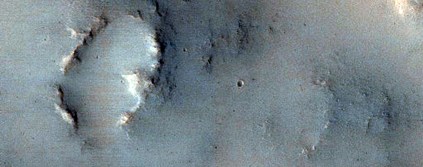 Possible Channel between Two Craters
