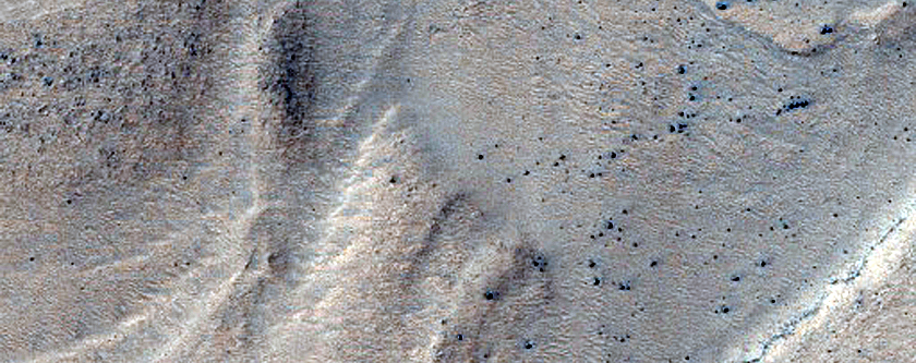 Layers or Bands in Southern Hellas Planitia