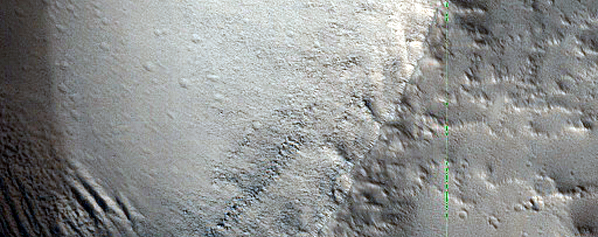 Crater in Tharsis Region
