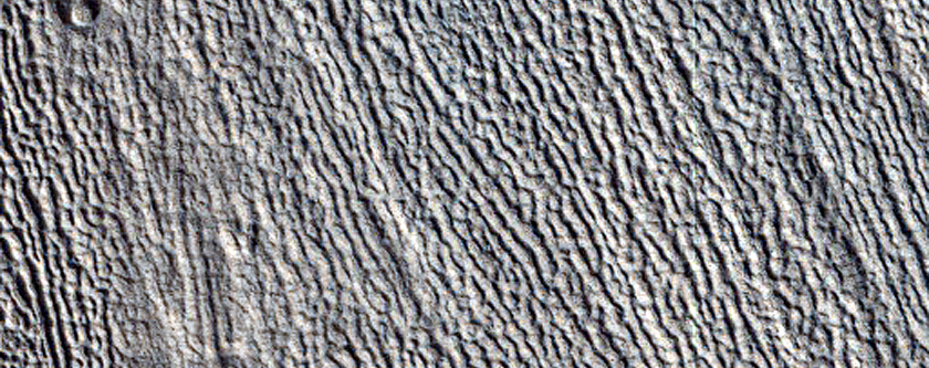 Lineated Valley Fill North of Arabia Terra
