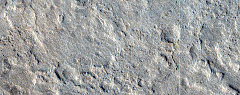 Distal End of Alluvial Fan in Nicholson Crater
