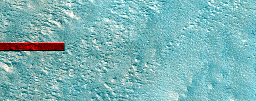 Crater with Concentric Fill in Protonilus Mensae
