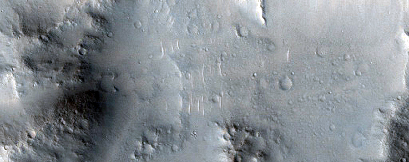 Crater Rim in Northern Mid-Latitudes
