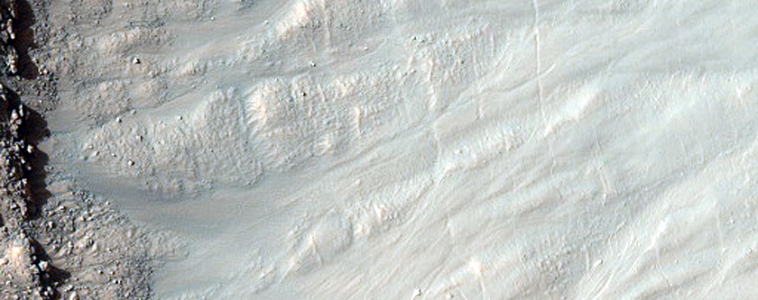 Central Pit of Asimov Crater
