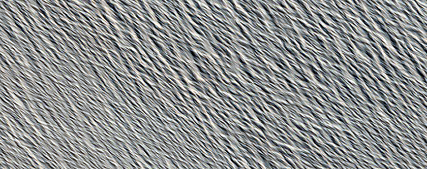 Lava Flow Margin in Daedalia Planum
