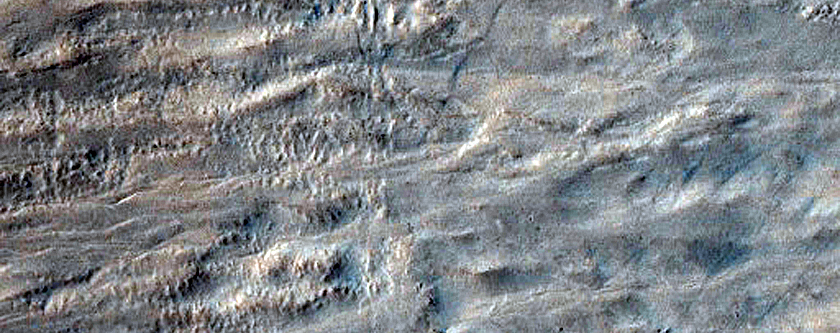 Gullies in Crater Southeast of Hellas Planitia
