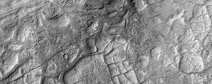 Network of Ridges in Hellas Planitia
