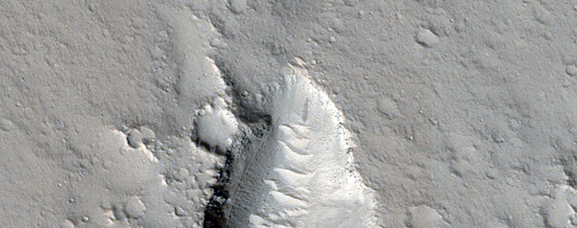 Pits in Utopia Planitia
