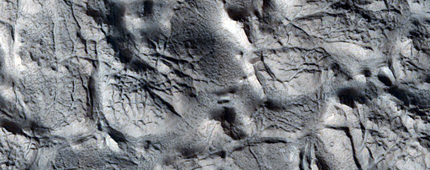 Ribbed Terrain along Ejecta Margin in Arabia Terra
