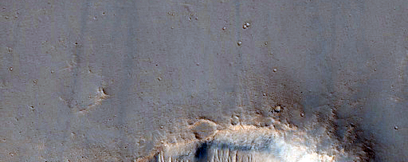 Cluster of Small Craters South of Ius Chasma
