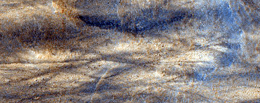 Ridges in Hellas Planitia
