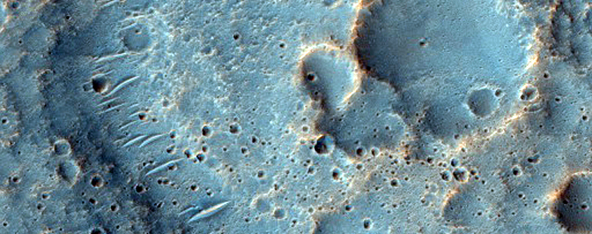 Channels North of Hellas Planitia
