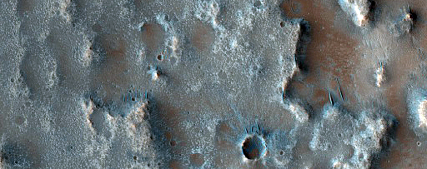 Floor of Flaugergues Crater
